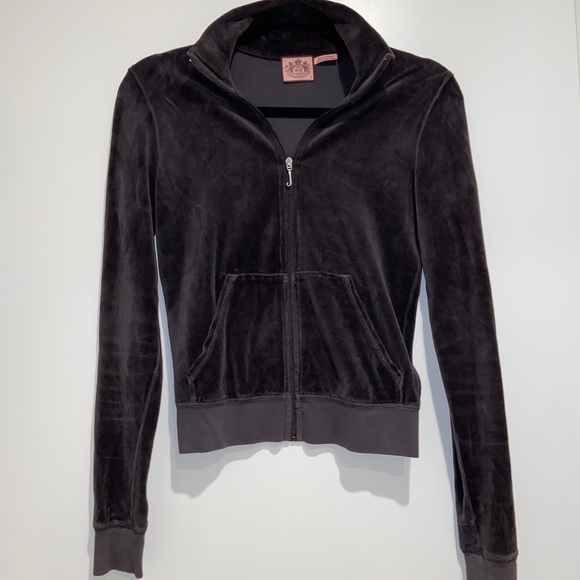 Juicy Couture Tops - Y2K Juicy Couture Velour Zip Up Jacket Brown Small